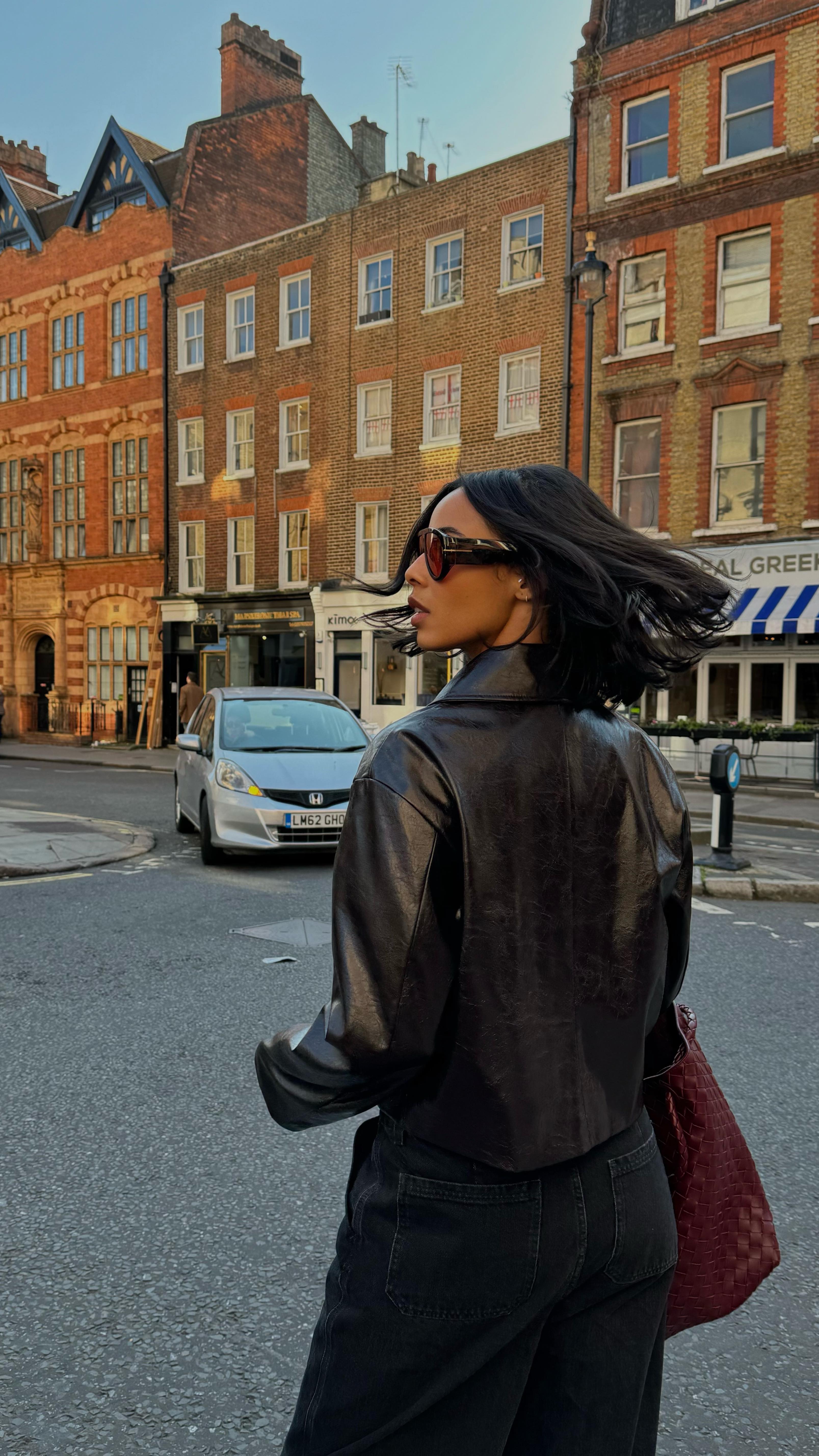 Rochelle Humes with a kinked bob hairstyle