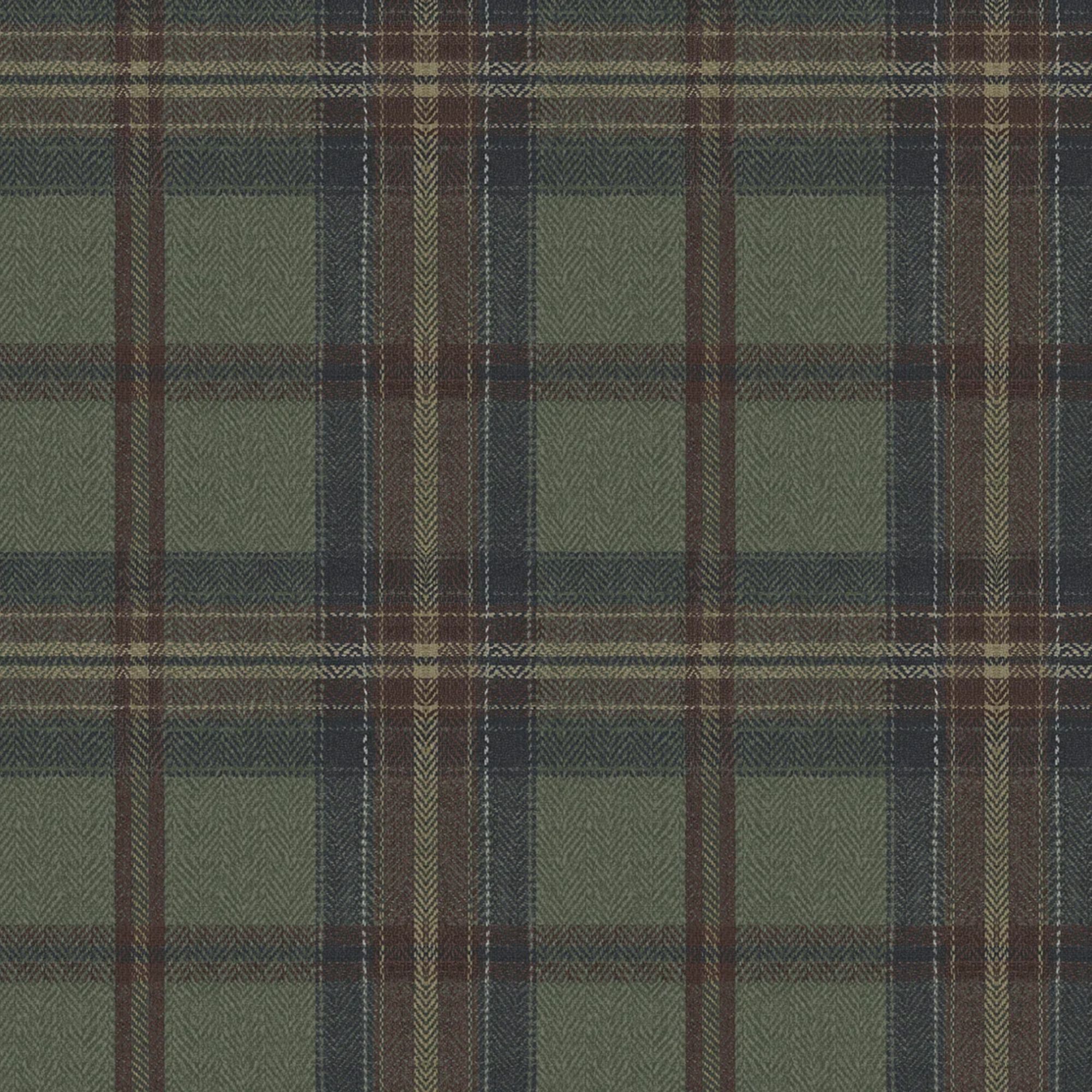 Olive green plaid wallpaper