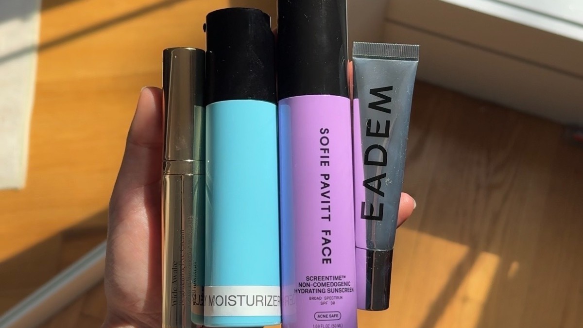 Jamie Schneider's skincare lineup 