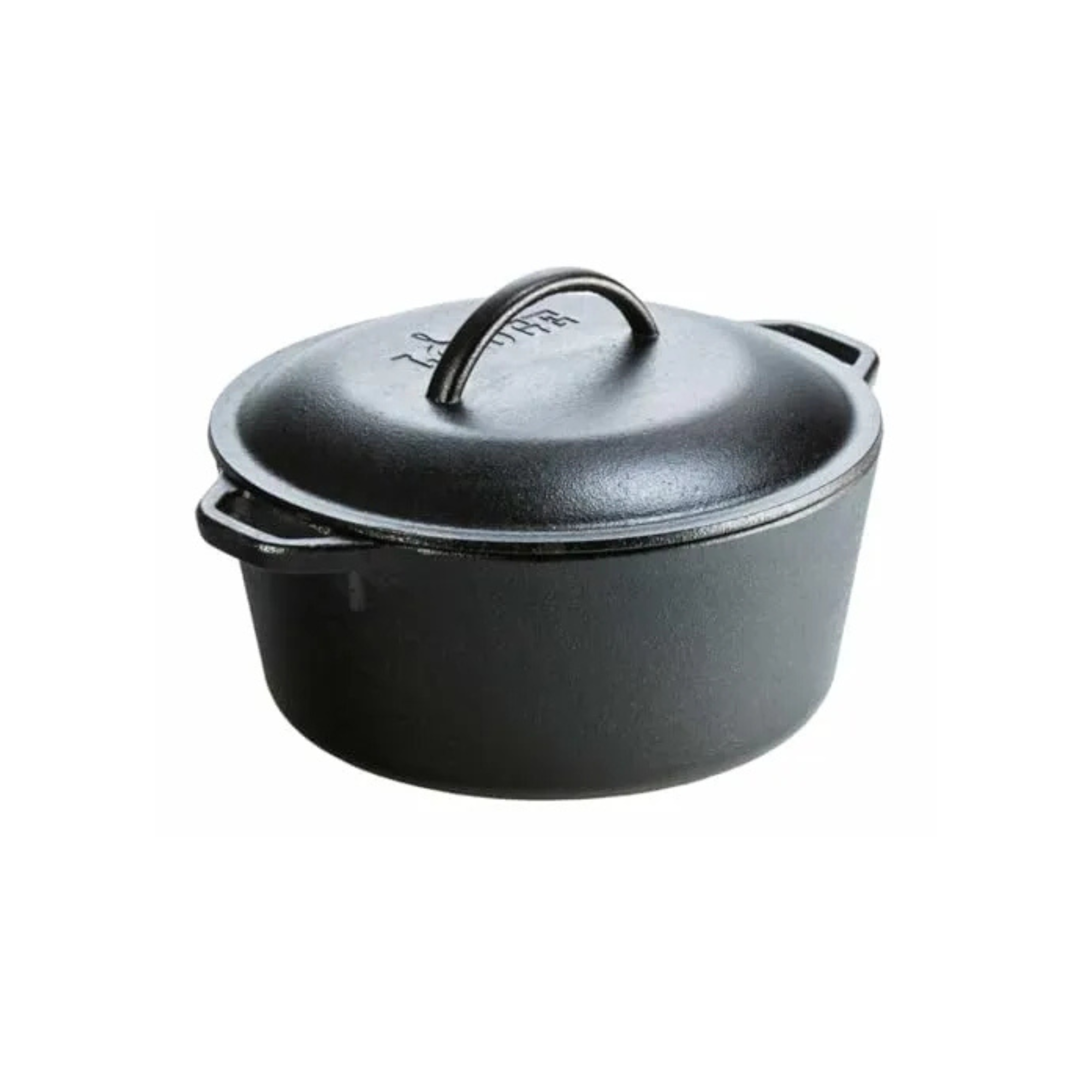 Lodge L8dol3 Cast Iron Dutch Oven With Dual Handles, Pre-Seasoned, 5-Quart