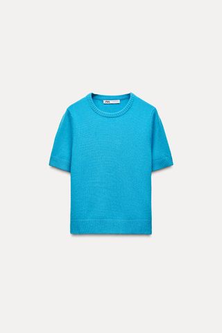 100% Wool Basic Short Sleeve Top