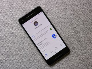 Google account page on Pixel 2