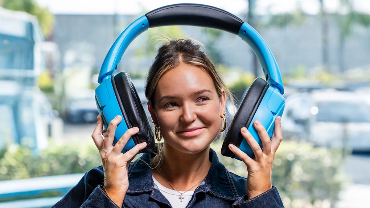 JLab has made a ridiculously large set of headphones that function as a gigantic Bluetooth speaker, which can be 'worn around the neck or placed on a table'