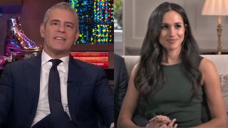 Andy Cohen on Watch What Happens Live and Meghan Markle on BBC News.