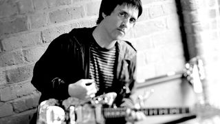 Portrait of English musician Johnny Marr, best known as a founding member of alternative rock group The Smiths, taken on July 10, 2009. Marr is also a former member of rock groups The Cribs and Modest Mouse.