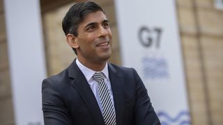 Chancellor Rishi Sunak making a statement at the conclusion of the G7 Finance Ministers' Meeting