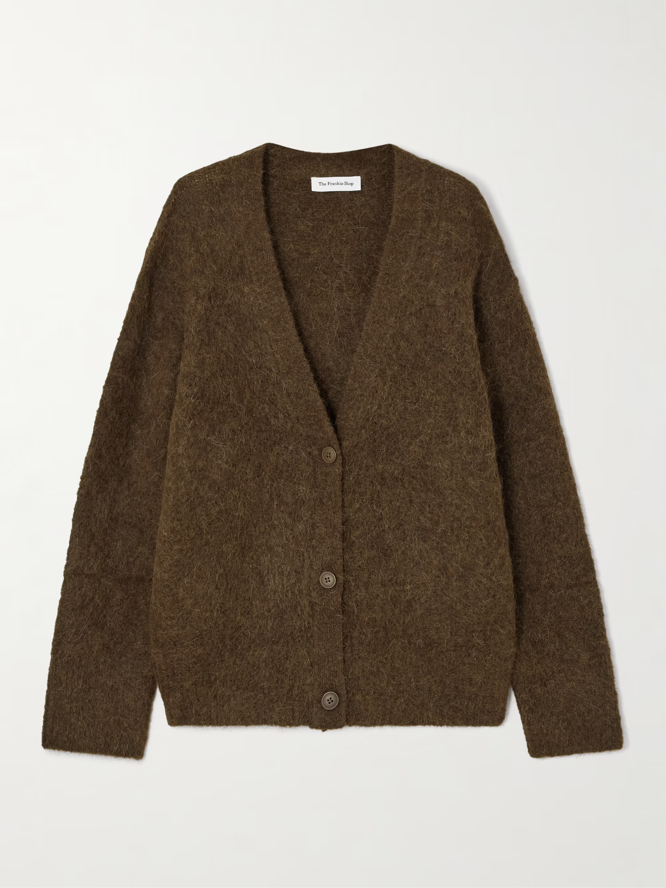 The Frankie Shop Elland brushed alpaca-blend cardigan