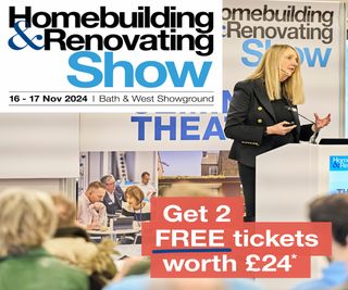 A promotional offer for the Somerset Homebuilding & Renovating Show for two free tickets for £24