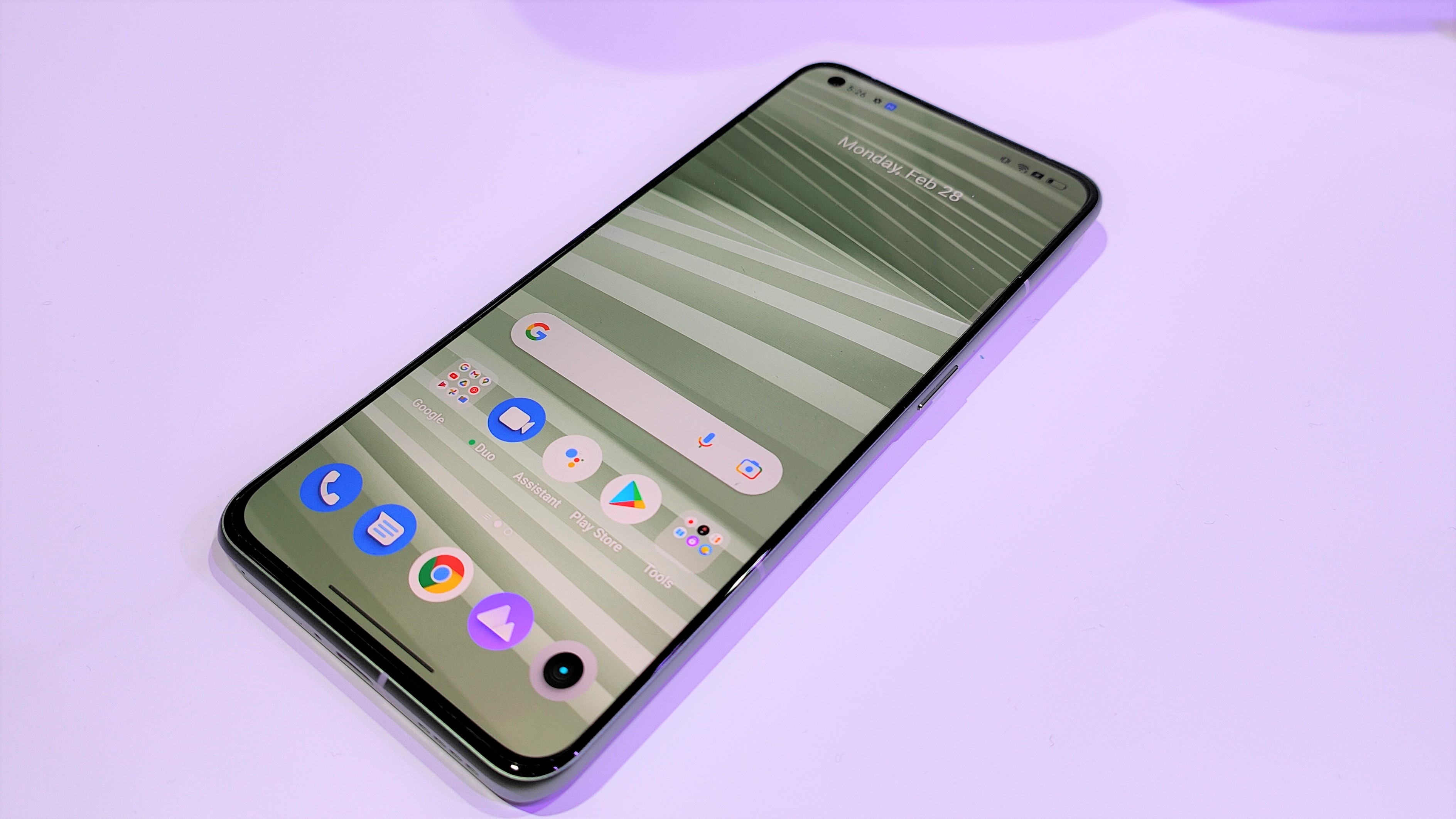 Realme GT 2 Pro on a white table