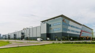 A photo of SK Hynix's manufacturing plant in Chongqing, China