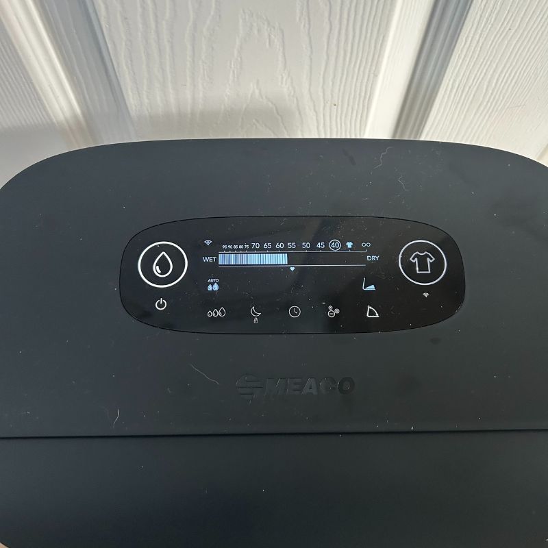 Meaco DD8L Pro Dehumidifer - control panel