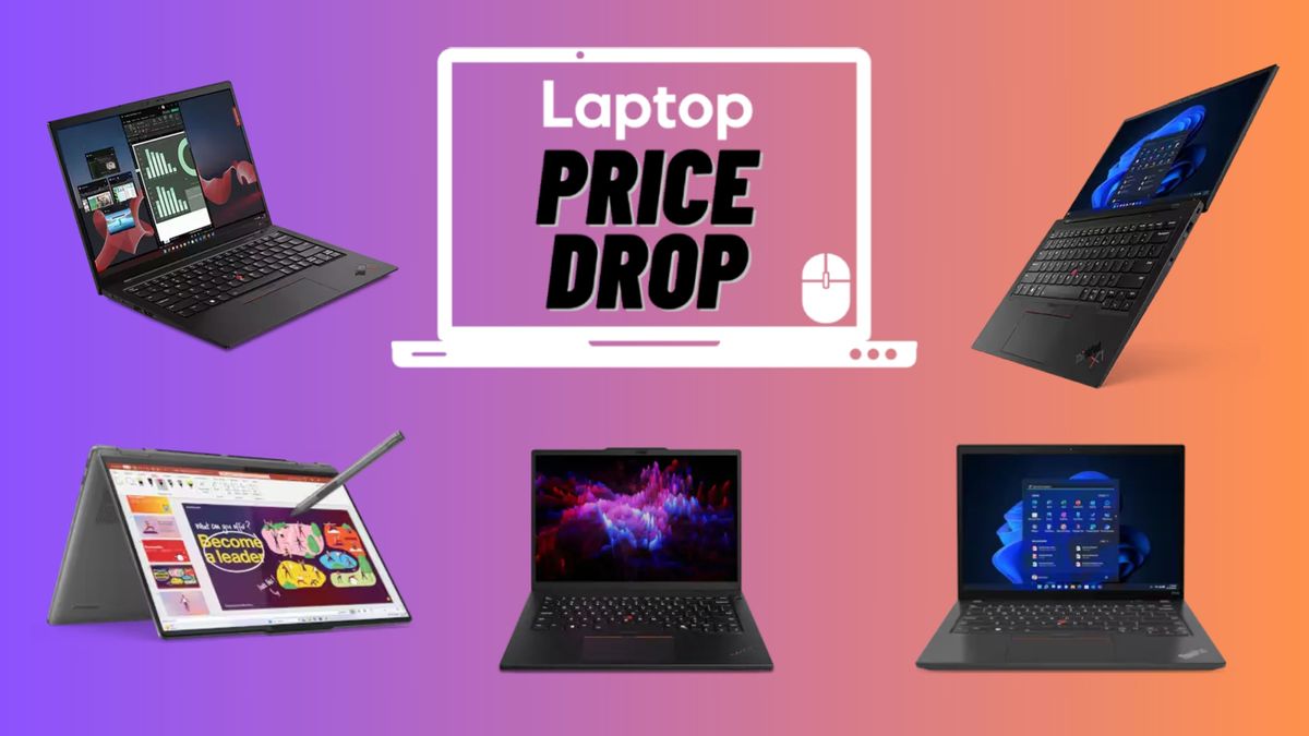 Five Lenovo laptops on sale