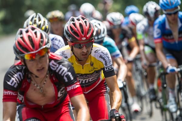 Johann Tschopp (BMC Racing Team) safely in the bunch