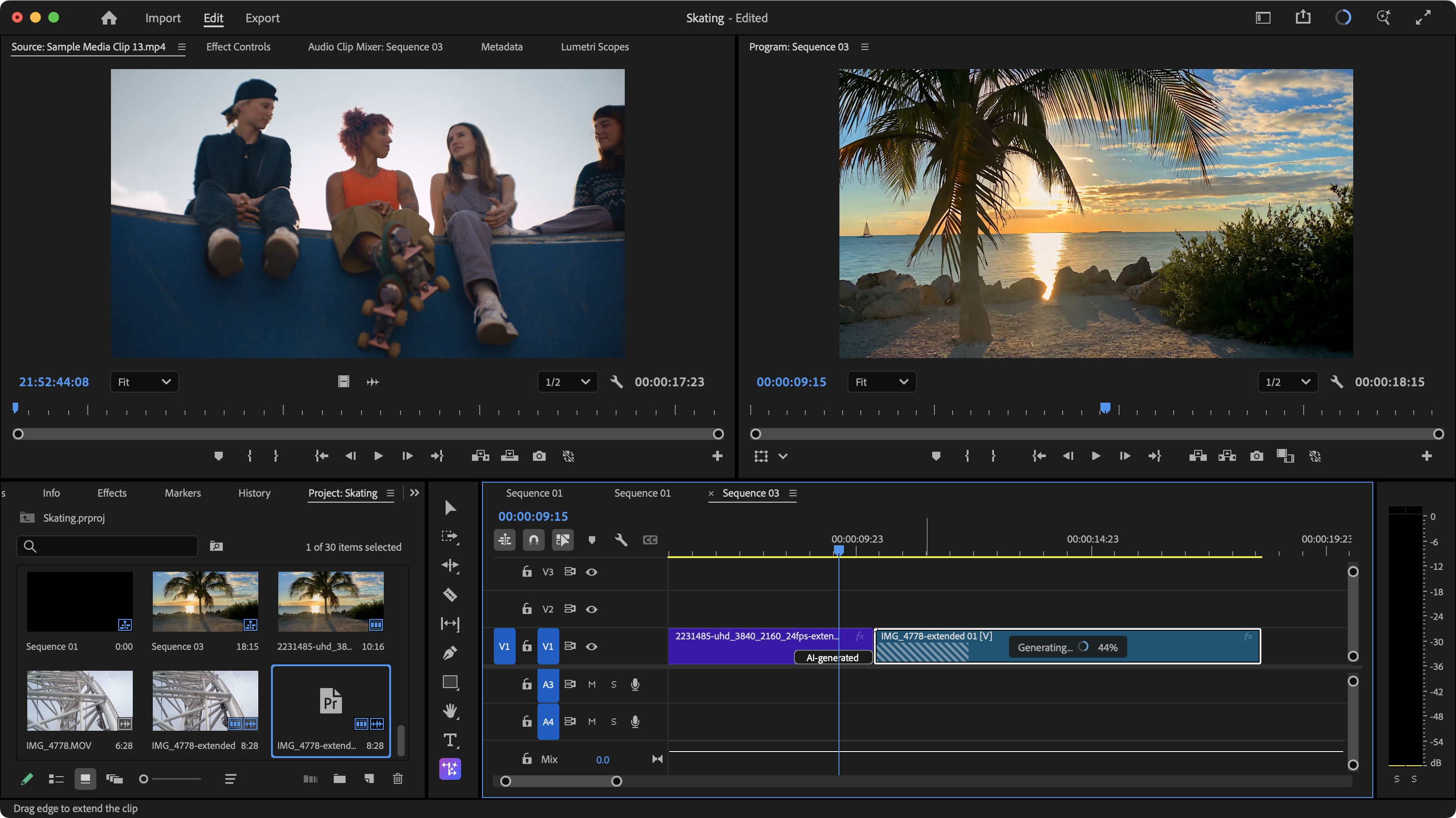 Adobe Premiere Pro during our review