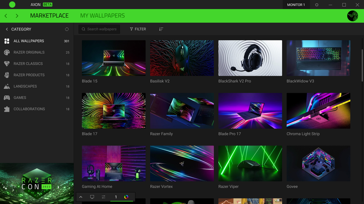 The new Razer Axon Wallpaper PC App syncs to your Chroma RGB to make ...