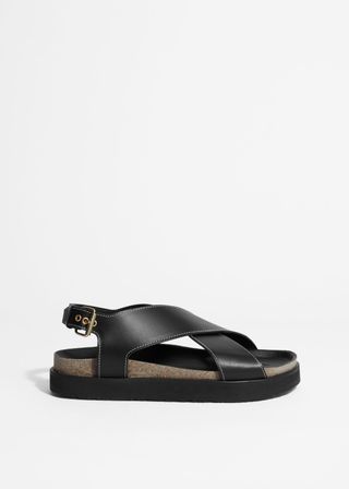 Criss-Cross Leather Sandals