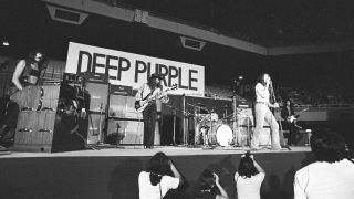 Deep Purple onstage at the Budokan Hall