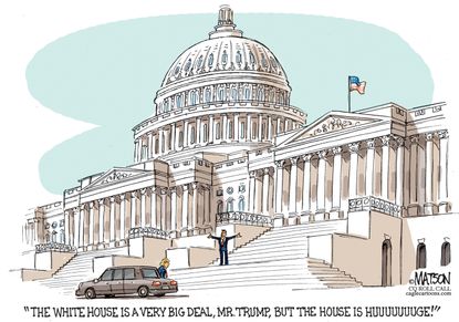 Political Cartoon U.S. trump Ryan Meeting