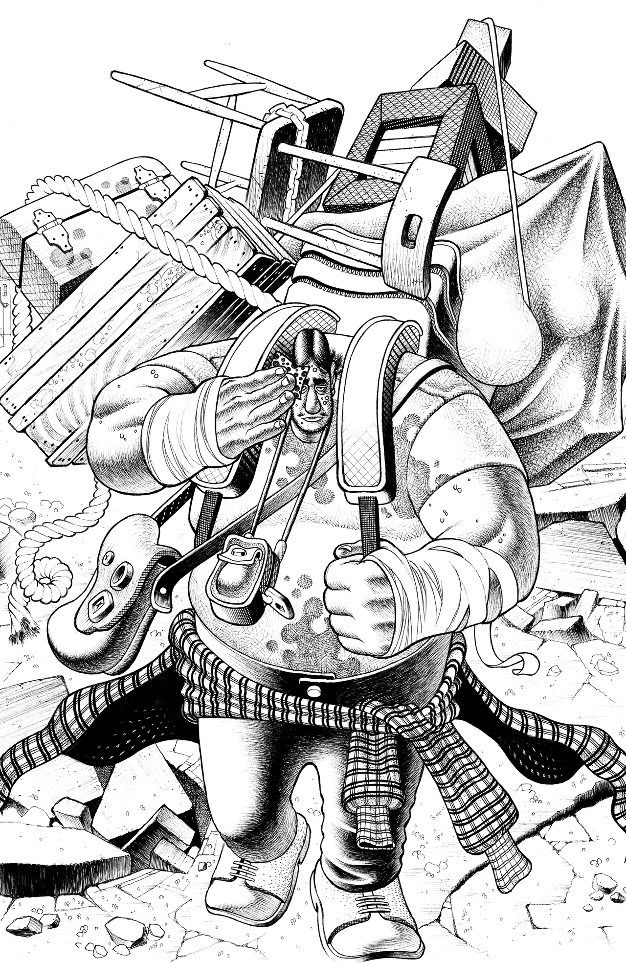 Art from Faceless and the Family #1.