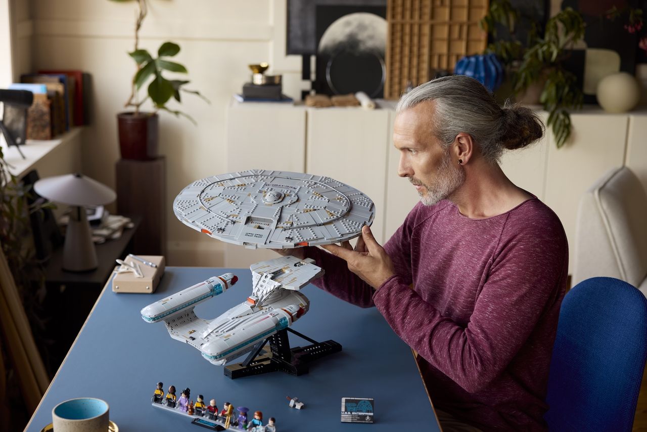 LEGO Star Trek set from multiple angles