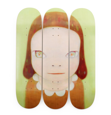 Skateboard wall art trio.