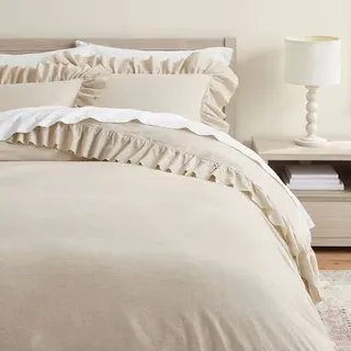 Linen Cotton Ruffle Duvet