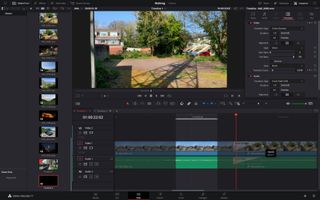 DaVinci Resolve free video editing software in action