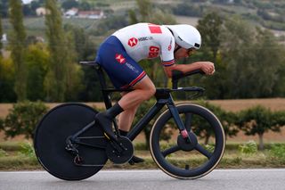 IMOLA ITALY SEPTEMBER 25 Alex Dowsett of The United Kingdom during the 93rd UCI Road World Championships 2020 Men Elite Individual Time Trial a 317km race from Imola to Imola Autodromo Enzo e Dino Ferrari ITT ImolaEr2020 Imola2020 on September 25 2020 in Imola Italy Photo by Bas CzerwinskiGetty Images