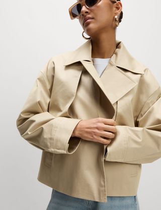 Cotton Rich Short Trench Coat