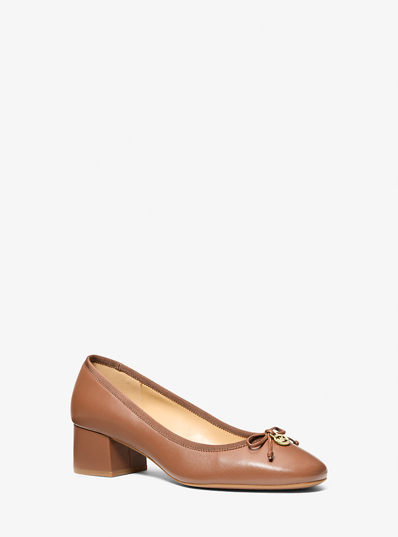 Michael Kors, Piper Flex Leather Block Heel Pump