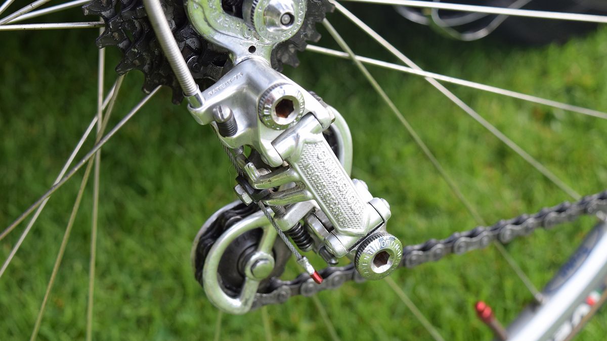 A Campagnolo Nuovo Record rear derailleur