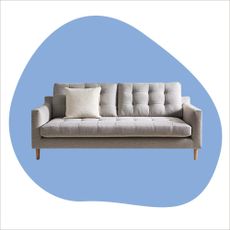 John Lewis Draper sofa on a plain background