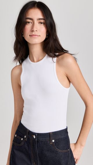 I have finally found the perfect white tank!!! The fact that no