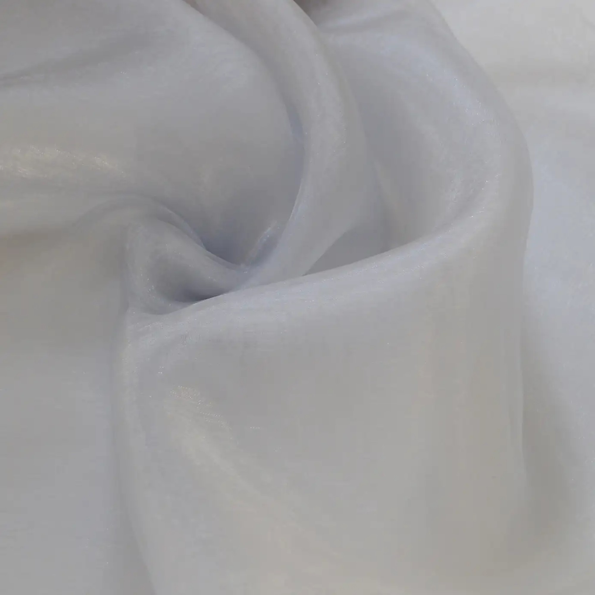 Dunelm By the Metre Silver Organza Fabric