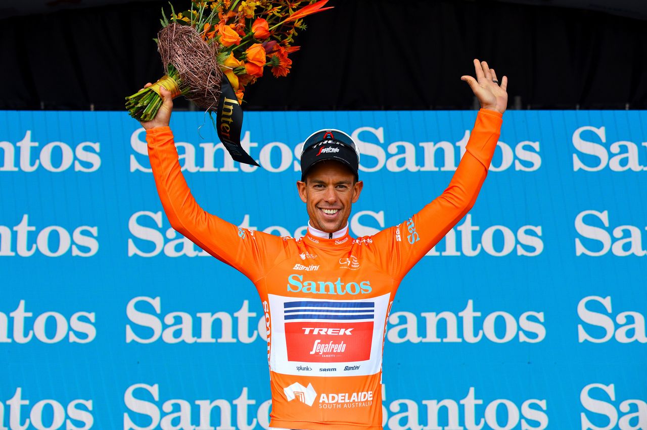 Richie Porte in the ochre jersey after stage 3