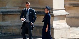 David & Victoria Beckham at the Royal wedding