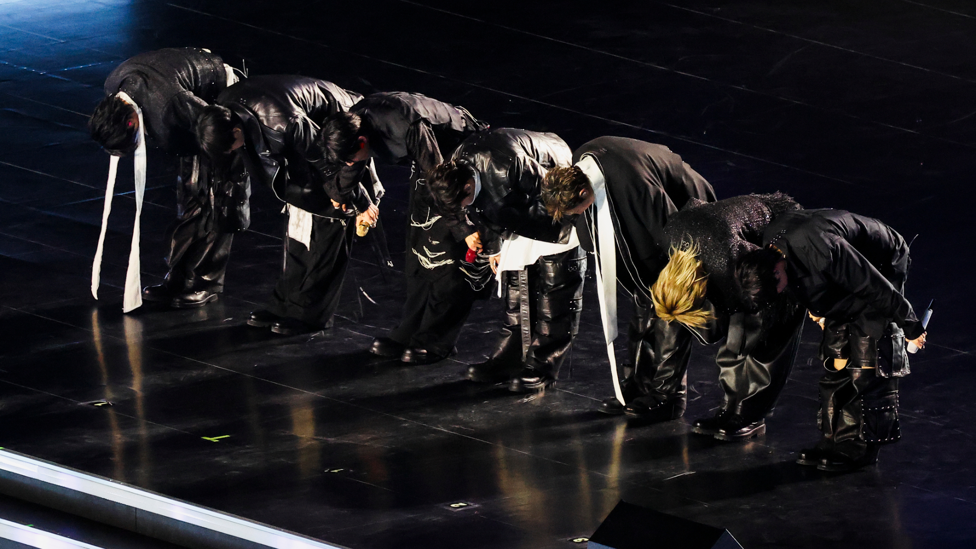 K-pop boy band BTS perform onstage during comeback concert at Gwanghwamun Square on March 21, 2026