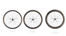 The three sizes of the new Nano CS Carbon road wheels