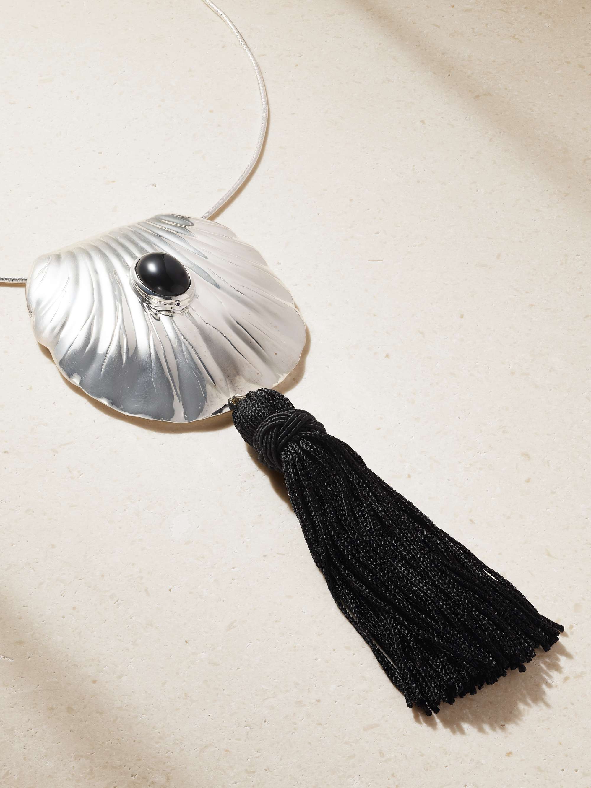 Petra Silver Onyx Necklace