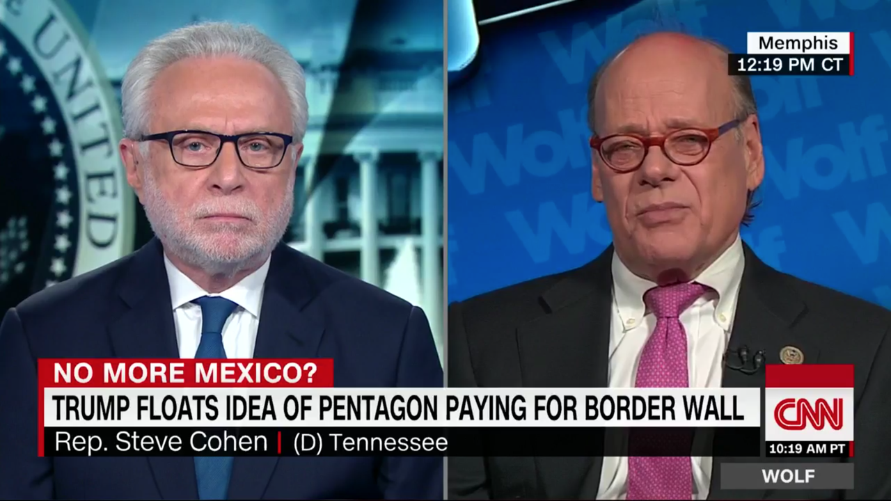 Wolf Blitzer and Steve Cohen. 