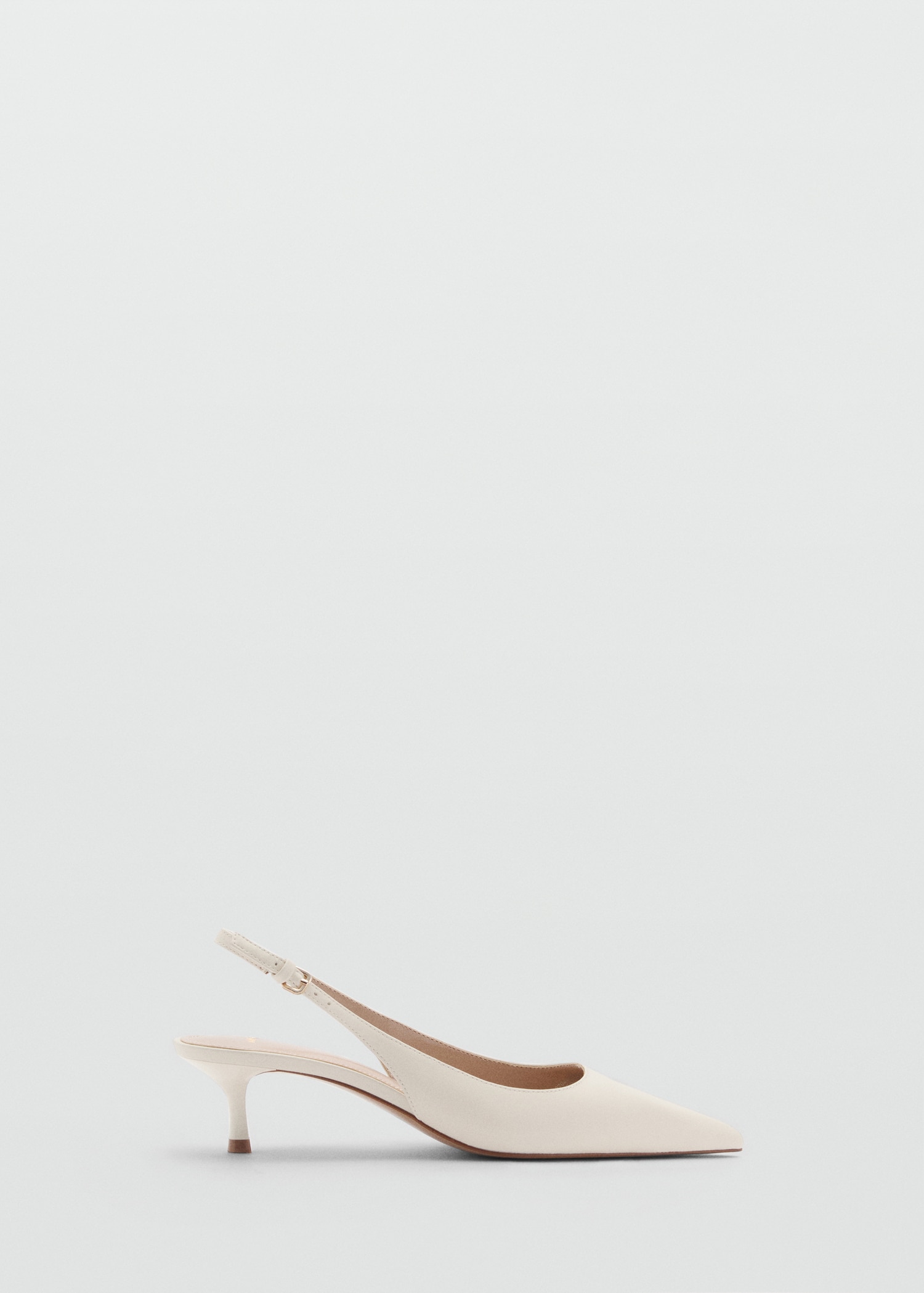 MANGO, Pointed Kitten-Heel Shoes