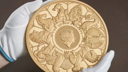 Royal Mint has unveiled the largest coin in its 1,100-year history
