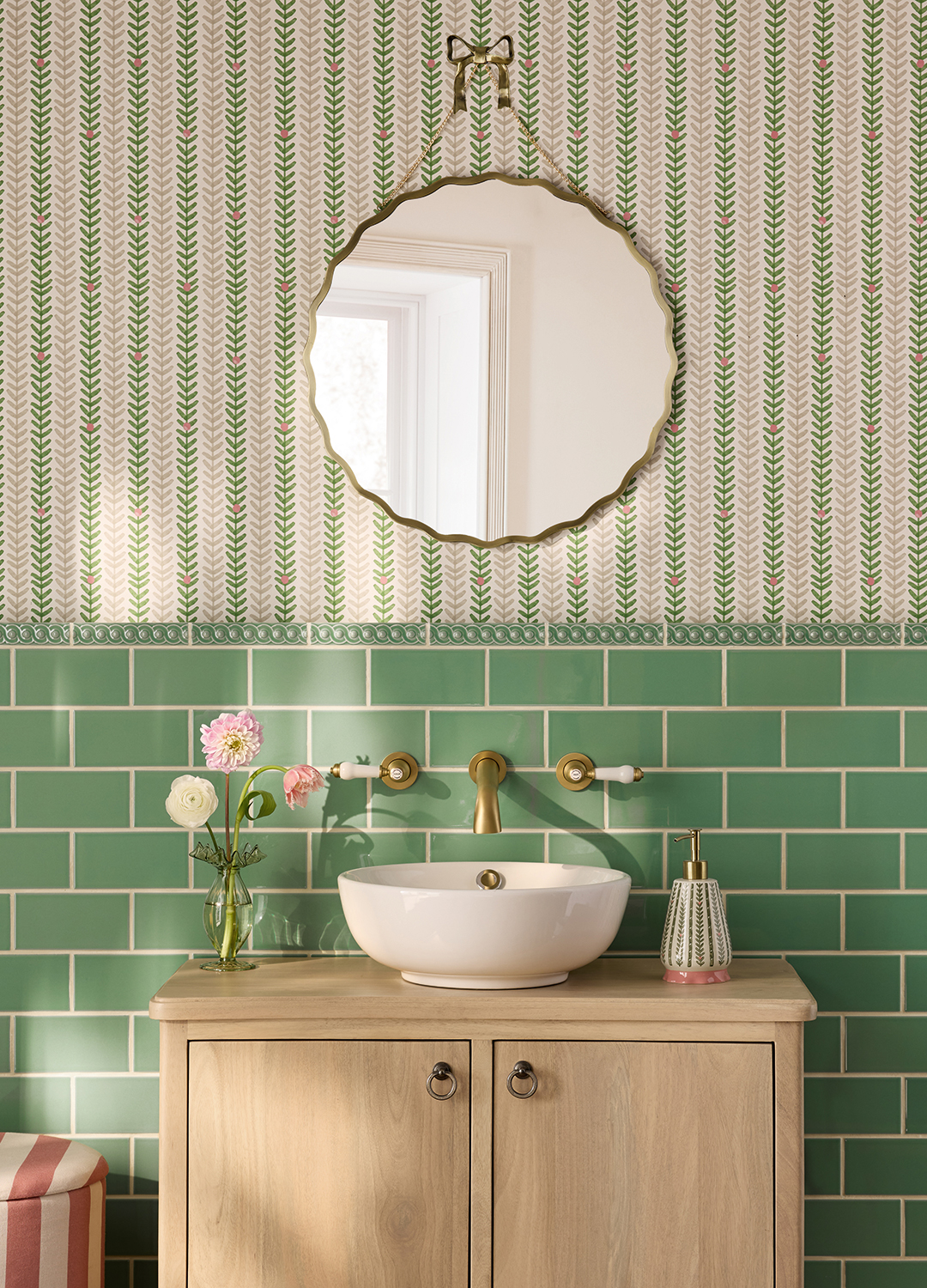 green bathroom