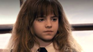 Emma Watson as Hermione in the first Harry Potter movie.