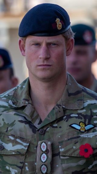 Prince Harry while in the army