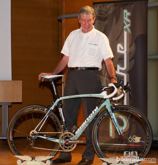 Felice Gimondi with the Oltre XR in Pau