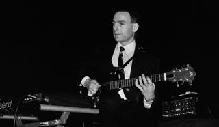 Robert Fripp performs with King Crimson at the Park West in Chicago, Illinois on November 10, 1981