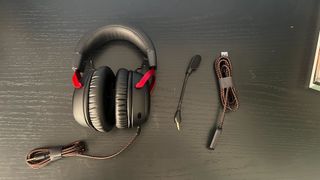 HyperX Cloud III and all its accecories.