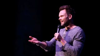 Joel McHale on stage