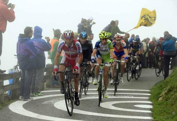 Joaquim Rodriguez (Katusha) just before his race winning attack